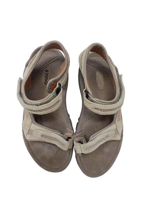 Teva Shoes - Teva Womens Size 9 Beige Sandals Adj  Straps Cushioned Shock Soles 6468 #2